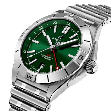 breitling gmt 40 grün|Breitling Chronomat Automatic GMT 40 Green Dial .